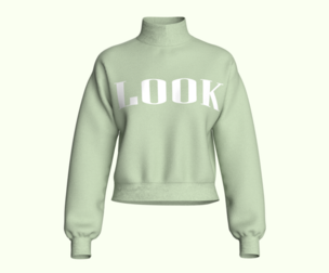 Ladies Sweatshirt-Green V2  | Marvelous | Blender