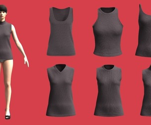 Ladies Tank Tops-6 Styles Pack | Marvelous | Blender