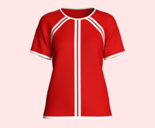 Ladies Red T Shirt | Marvelous | Blender