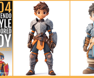 404 Nintendo-Style Armored Boy