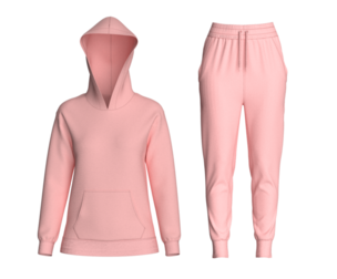 Ladies Pink Hoodie With Jogger  | Marvelous | Blender