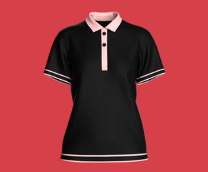 Ladies Black Polo  | Marvelous | Blender