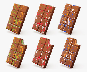 Dubai Chocolate Bar Stylized
