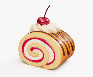 Cake Roll Stylized