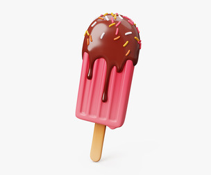 Ice Cream Popsicle Stylized