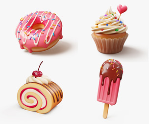 Pack of Stylized Sweets