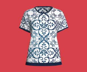 Ladies Blue Print Tops | Marvelous | Blender