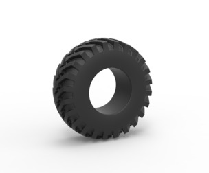Tractor tire 32 Scale 1:25