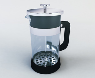 French Press Quartz 3d Model