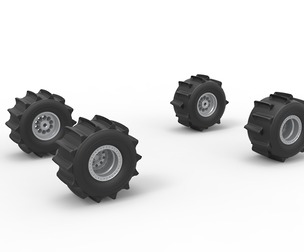 Wheel Set of Formula Off Road Scale 1:25