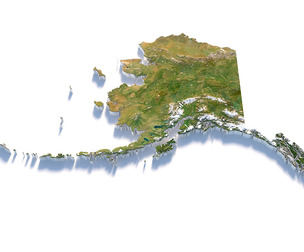 Alaska Terrain Map