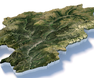 Andorra Terrain Map