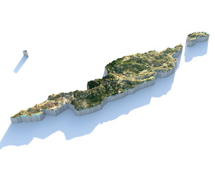 Anguilla Terrain Map