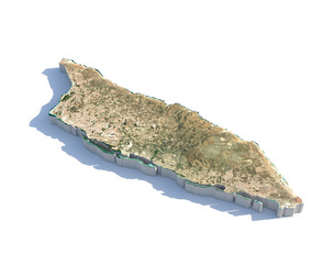 Argentina Terrain Map