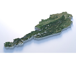 Austria Terrain Map