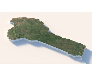 Benin Terrain Map