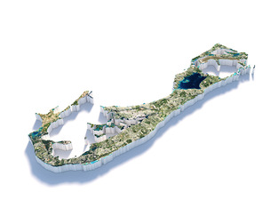 Bermuda Terrain Map