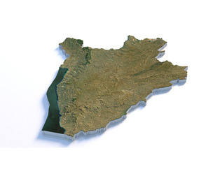 Burundi Terrain Map
