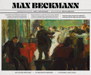 Max Beckmann Procreate Kit (Procreate Brushes, Color Palettes & Canvas Textures)