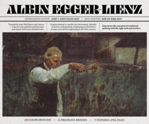 Albin Egger-Lienz Procreate Kit (Procreate Brushes, Color Palettes & Canvas Textures)