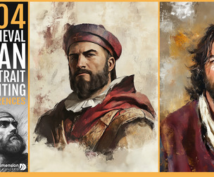 404 Medieval Man Portrait Painting