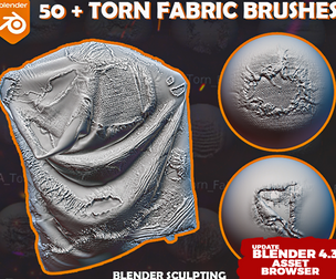 Blender Torn Cloth Brushes