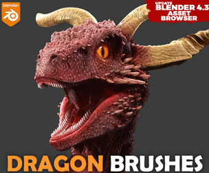 Dragon Skin Brushes For Blender