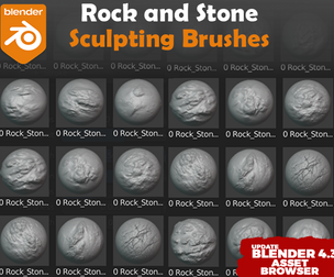 Rock And Stone Brushes For Blender