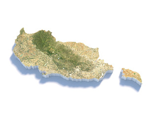Cyprus Terrain Map