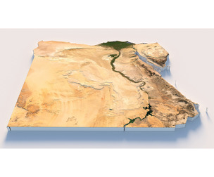 Egypt Terrain Map