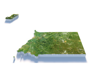 Equatorial Guinea Terrain Map