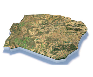 Eswatini Terrain Map