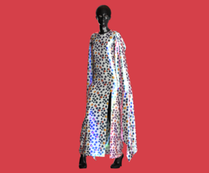 Girls-Iridescence Long Dress  | Marvelous | Blender
