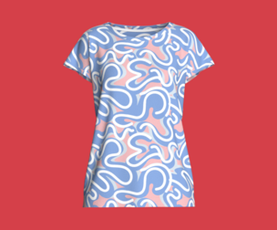 Girls-Pastel Squigg AOP Tops  | Marvelous | Blender