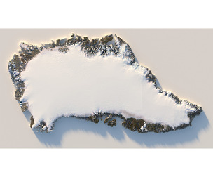 Greenland Terrain Map