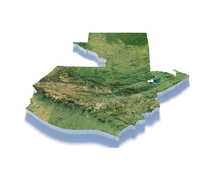 Guatemala Terrain Map