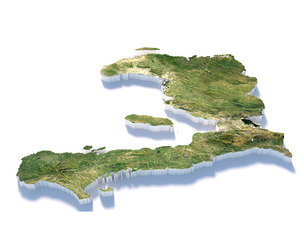 Haiti Ayiti Terrain Map