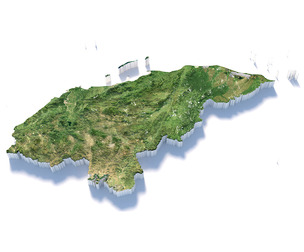 Honduras Terrain map
