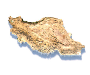 Iran Terrain Map