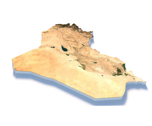 Iraq Terrain Map
