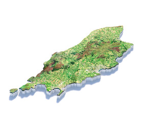 Isle of Man Ellan Vannin Terrain map