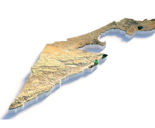Israel Terrain Map