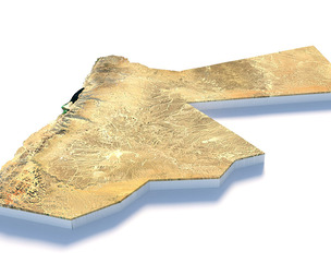 Jordan Terrain Map