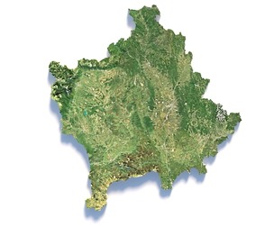 Kosovo Kosova  Косово Terrain Map