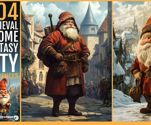 404 Medieval Gnome in Fantasy City