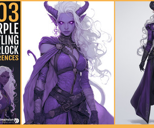 303 Purple Tiefling Warlock