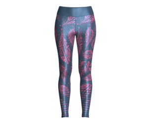 Girls Sports Leggings-Leaf Printed | Marvelous | Blender