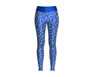 Girls Sports Leggings-Printed With Blue   | Marvelous | Blender