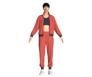 Girls Sports Outfit-Jacket with Jogger  | Marvelous | Blender