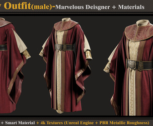 Fantasy Outfit-MALE- Models+Materials